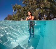 Woman using an Aquabike in the E550
